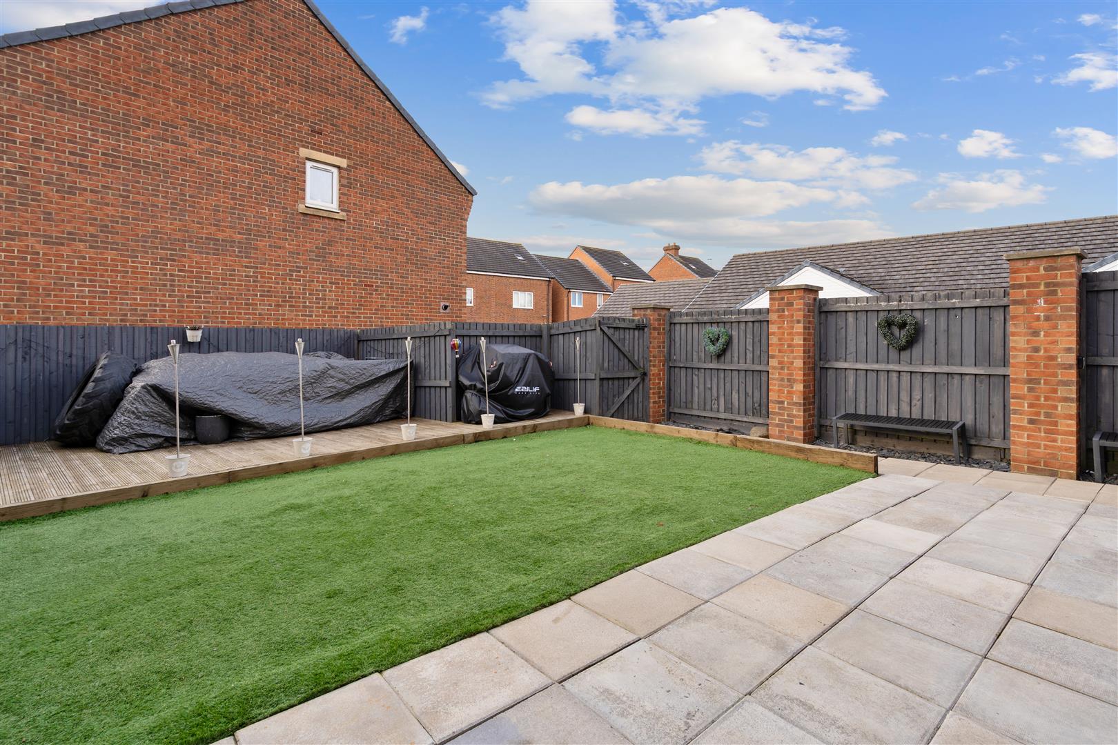 West Facing Rear Garden